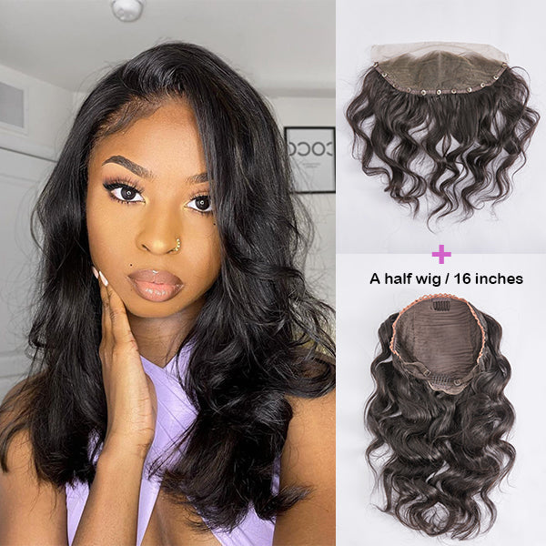 Detachable 13x4 Lace Frontal Lego Wig, Length Switched Arbitrarily | Free Combination-02