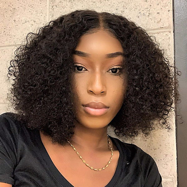 Small Bouncy Curl 4x4 Closure Lace Wig-03