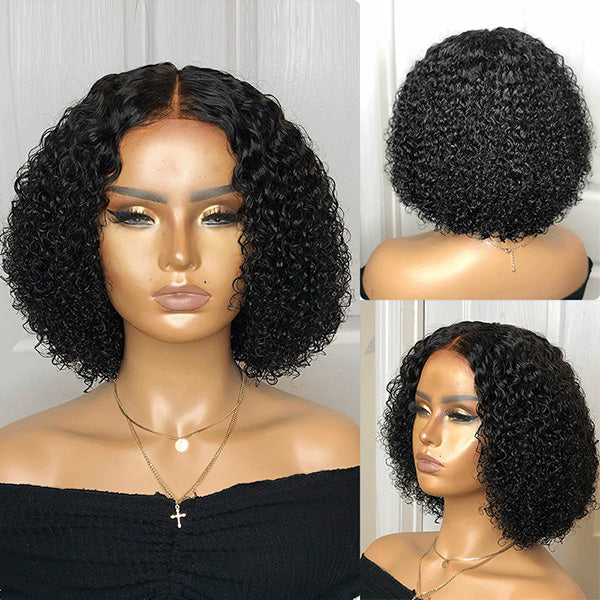 Limited Restock | Celebrity Style Small Kinky Curl Lace Closure Wig - US Only-01