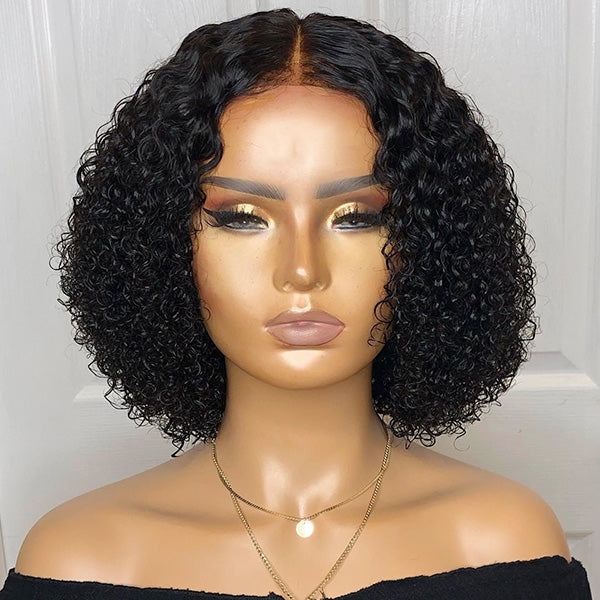 Celebrity Style Small Kinky Curl Lace Closure Wig