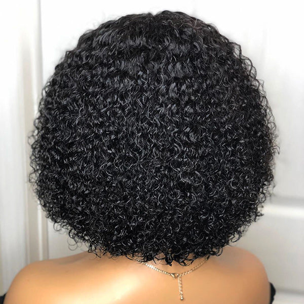 Celebrity Style Small Kinky Curl Lace Closure Wig