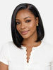 PreMax Wigs | Super Natural Hairline Silky Blunt Cut Bob Glueless 13x4 Frontal Lace Human Hair Short Wig Pre-Cut Lace-15