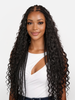 Readitress™ Light Weight Flexi-Fit Invisi Drawstring Cap Full Lace Knotless Boho Curls Braided Long Wig Super Natural Scalp - US Only-44