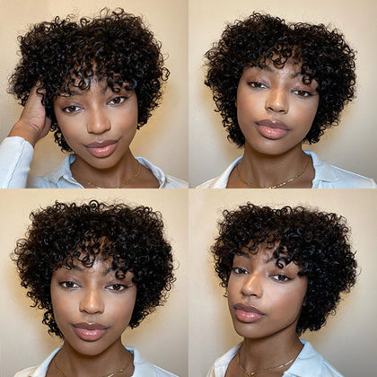 Luvme Hair Throw On & Go | Ultra Natural Lightweight Bouncy Curly Wig with Bangs - US ONLY-01