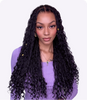 Readitress™ Light Weight Flexi-Fit Invisi Drawstring Cap Full Lace Knotless Boho Curls Braided Long Wig Super Natural Scalp - US Only-44