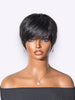 Throw On & Go Short Cut with Bangs Wig Ultra Comfort Cotton Cap Glueless Wig Hair Loss Friendly - US Only-01