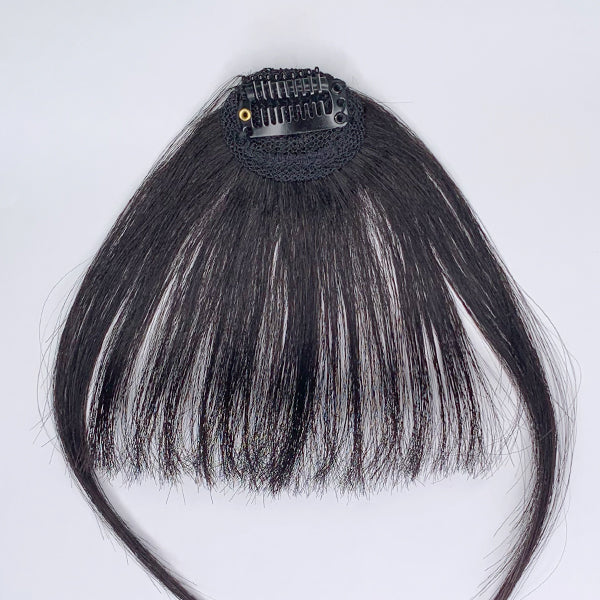 100% Real Human Hair Clip in Bangs Human Hair Extensions-06