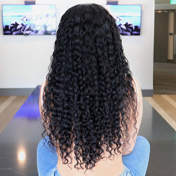 Limited Restock | Water Wave 5x5 Closure HD Lace Glueless Mid Part Long Wig 100% Human Hair- US Only-03