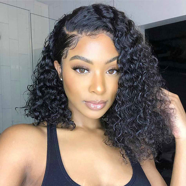 Limited Restock | Asymmetric Deep Curly Side Part Wig Undetectable 13x4 Lace Frontal Wig - US Only-01