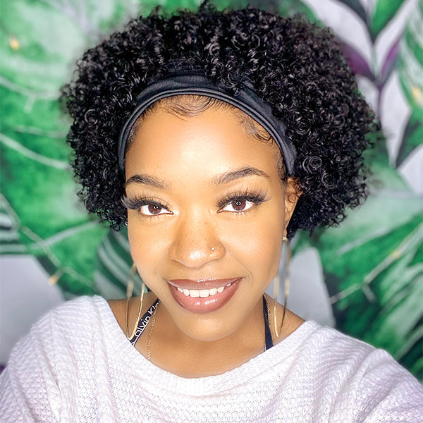 Throw On & Go | Short Jerry Curl Headband Wig (Get Free Trendy Headbands)-02
