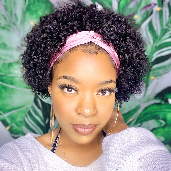 Throw On & Go | Short Jerry Curl Headband Wig (Get Free Trendy Headbands)-03