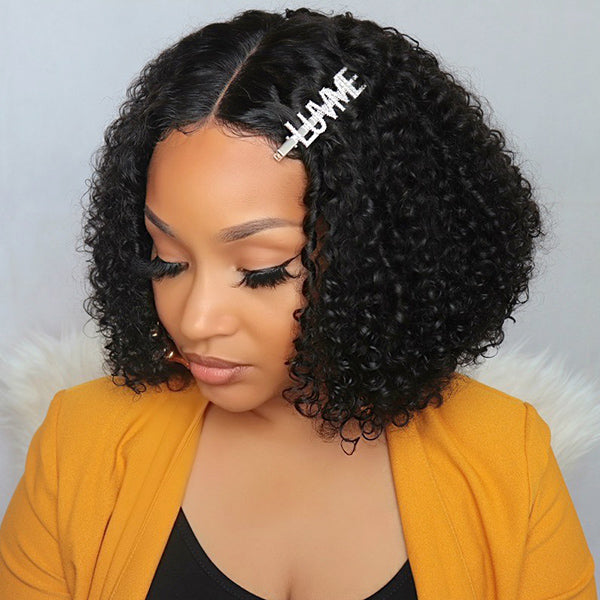 Limited Restock | Celebrity Style Small Kinky Curl Lace Closure Wig - US Only-03