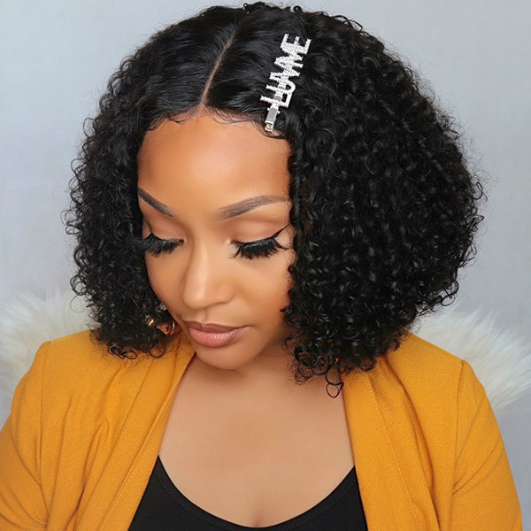 Limited Restock | Celebrity Style Small Kinky Curl Lace Closure Wig - US Only-08