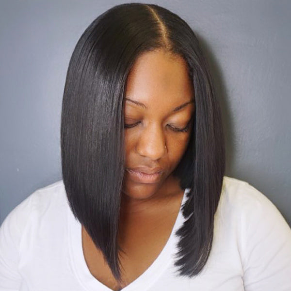 Quick & Easy Affordable U Part Bob Wig 100% Human Hair  - US Only-06