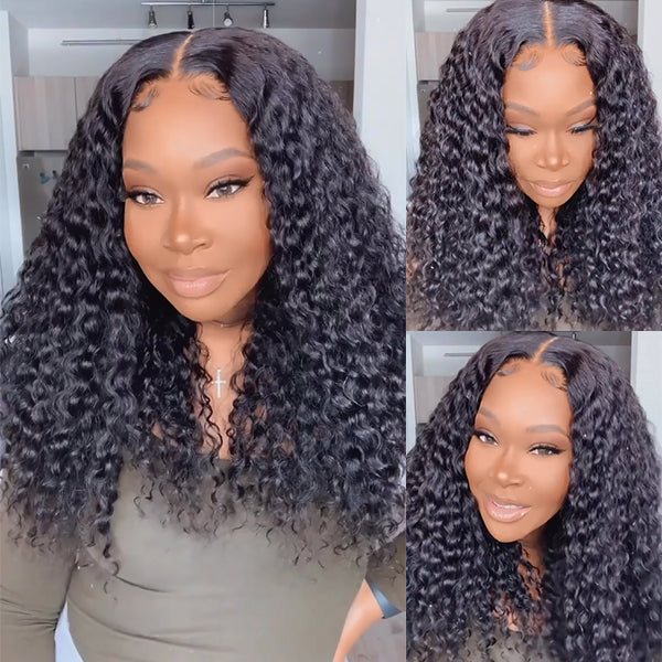 Wet And Wavy | Water Wave 4x4 Closure Lace Glueless Mid Part Long Wig - US Only-01
