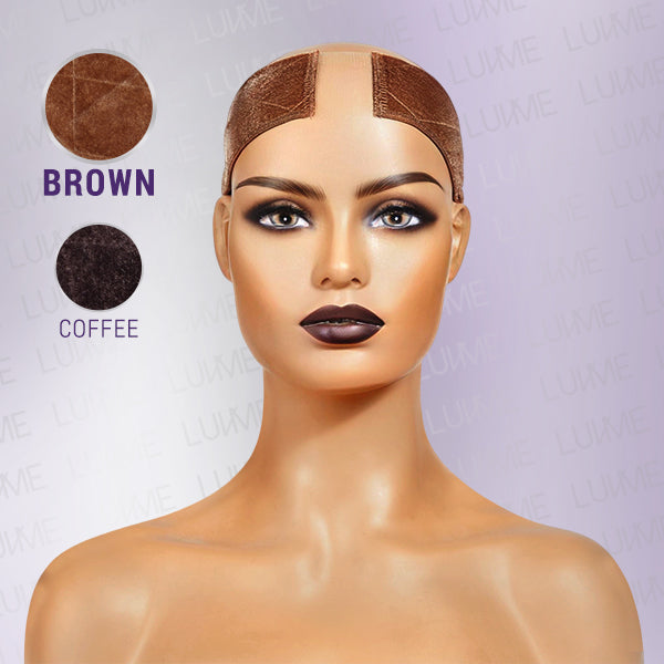 New arrival Velvet Wig Grip Wig Band with adjustable strap dark brown with  lace