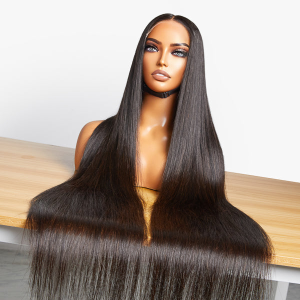 Royal Luxury Super Long Silky Straight 5x5 Closure Undetectable HD Lace Wig 100% Human Hair