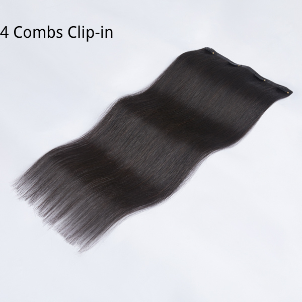 Super Natural Straight Clip-in Virgin Human Hair Extentions | Not Sold In Sets