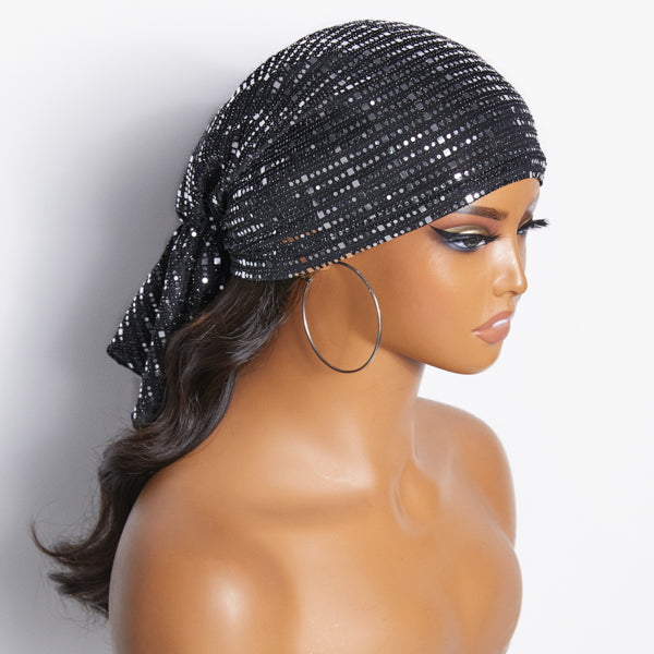 Gorgeous Glitter Lightweight Headkerchief Bright Up Every Wig
