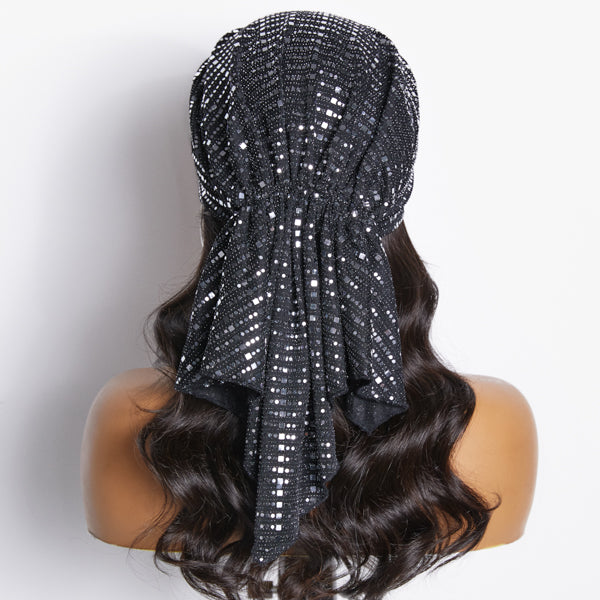 Gorgeous Glitter Lightweight Headkerchief Bright Up Every Wig