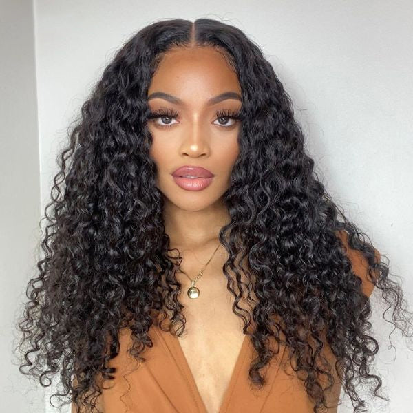 Wet And Wavy | Glueless 13x4 Frontal HD Lace Side Part Long Wig | Large & Small Cap Size