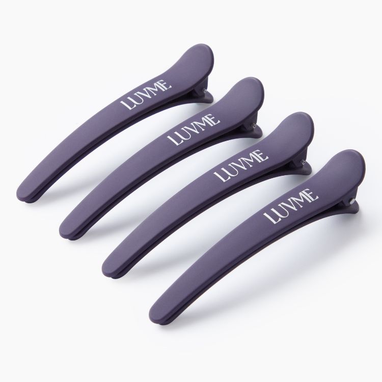 Non-slip Professional Hair Clips With Silicone Band for Styling Sectioning 4pcs / 1 Set