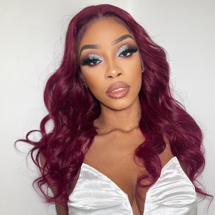 Classic Sugar Plum Body Wave 13x4 Frontal Lace Wig Limited Sale