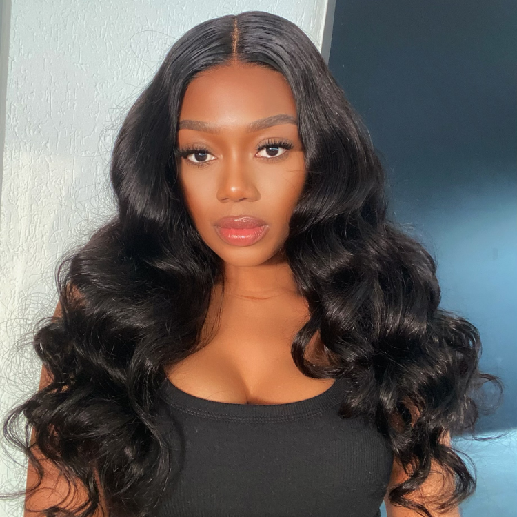 Flash Sale | Classic Natural Black Body Wave 13x4 Frontal Lace Wig