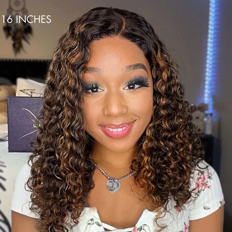 Luvme 5x5 closure wig with natural black hair, showcasing the hairline and parting on a realistic lace cap.