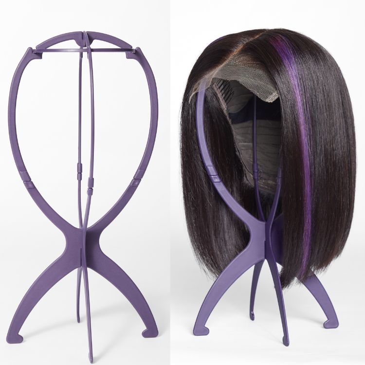 Portable Wig Stand Durable Collapsible Wig Holder for All Wig