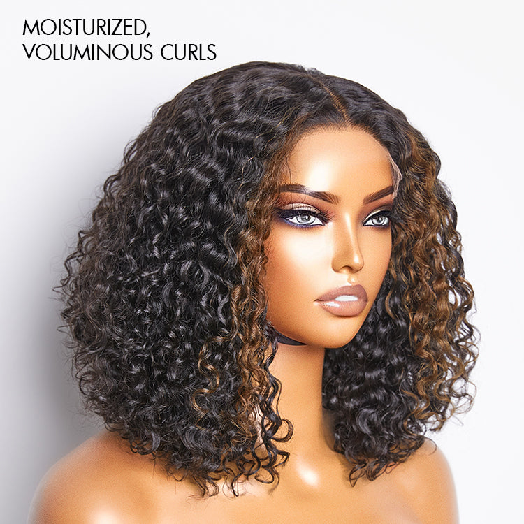 Classic and Chic Highlight Funmi Curly Glueless 5x5 Closure Undetectable HD Lace Wig