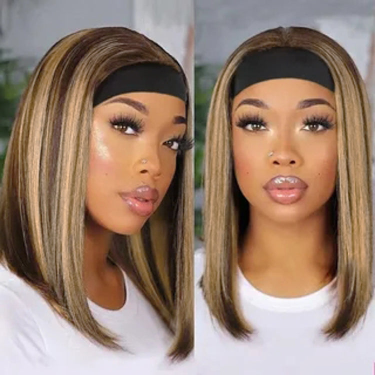 Ready To Go Chocolate Brown / Bronze Brown Free Part Headband Wig