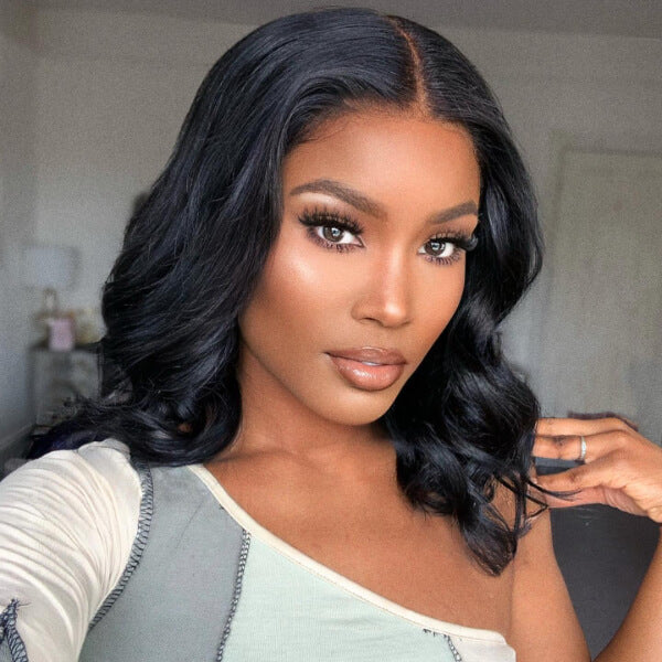 BOGO Sale |  Super Easy 4x4 Glueless Lace Body Wave Closure Wig