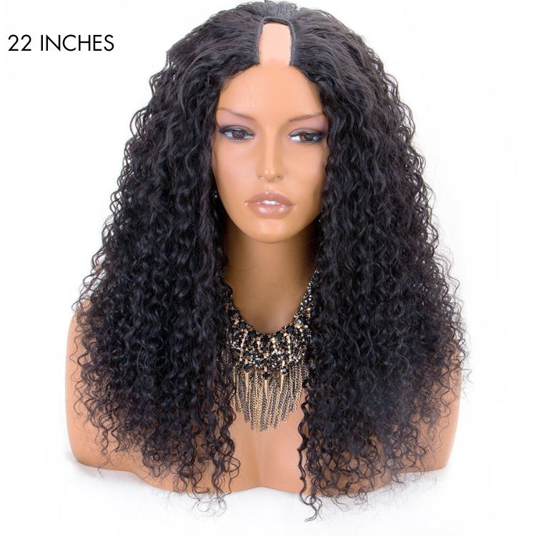 U Part Quick & Easy Affordable 100% Human Hair Wig (Get One Clip