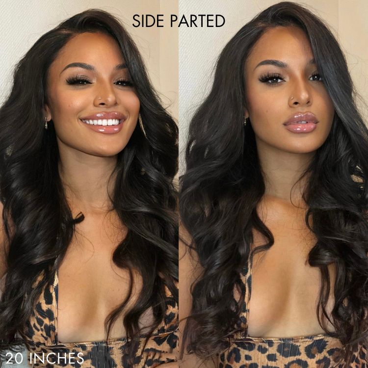 Classic Natural Black Body Wave  Glueless 13x4 Lace Front Wig Limited Sale