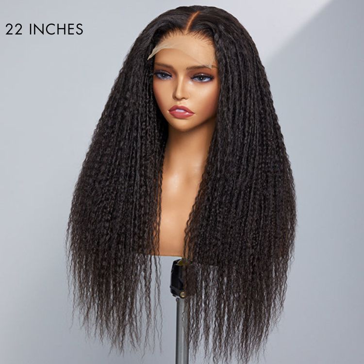 LUVME TWIST | Dreadlock Style 5x5 Closure Lace Glueless Wig Mid Part Long Wig 100% Human Hair