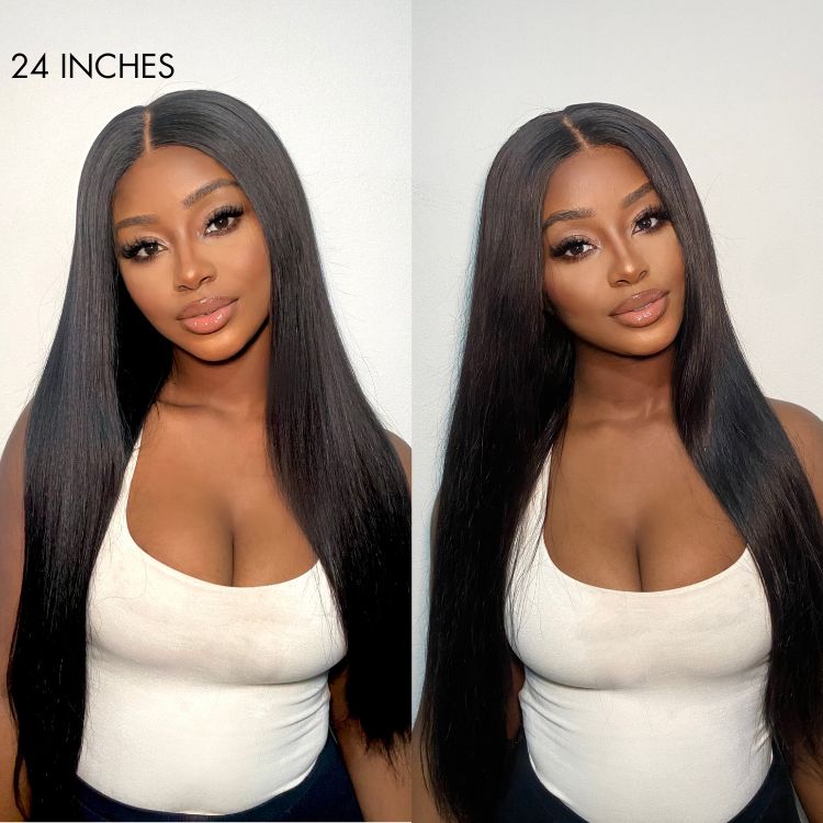 Luvme Hair Full Lace Part Anywhere Body Wave / Silky Straight Invisible HD Lace Human Hair Wigs