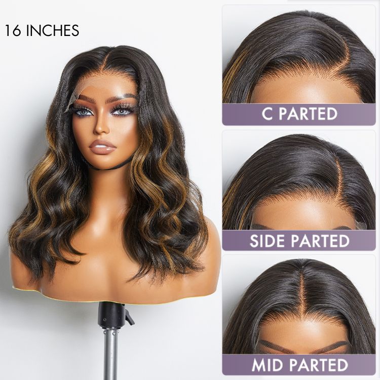 Limited Design | Blonde Piece Highlights Loose Wave Glueless 5x5 Closure HD Lace Wig