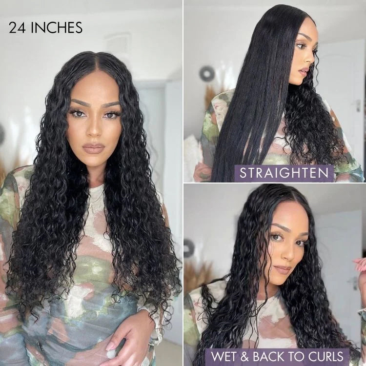 Special Deal | Magical Wet And Wavy Mid Part Glueless 5x5 Closure HD Lace Wig