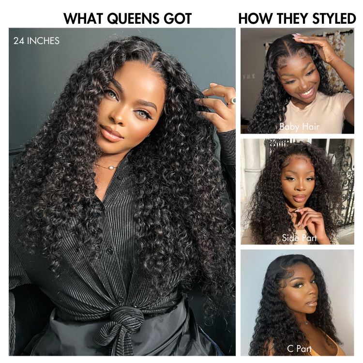 PreMax Wigs | Ear to Ear Super Natural Hairline Deep Wave Glueless 5x5 Upgraded Lace Front Wig Pre-plucked