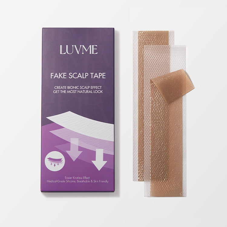 Fake Scalp Tape 8pcs for Wigs, Invisible Knots & Grids Eraser