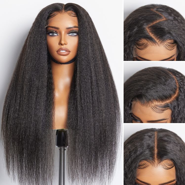 Luvme Hair PartingMax Glueless Wig 180% Density Kinky Straight 7x6 Closure HD Lace Wig Ready to Go