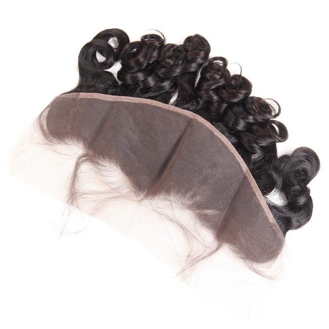 1Pc Pre-lucked Big Curl Frontal Lace 100% Human Hair