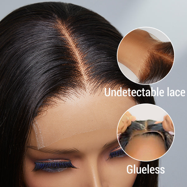 Glueless 4x4 Closure Undetectable HD Lace Bob Wig 100% Human Hair | Pre-bleached Knots