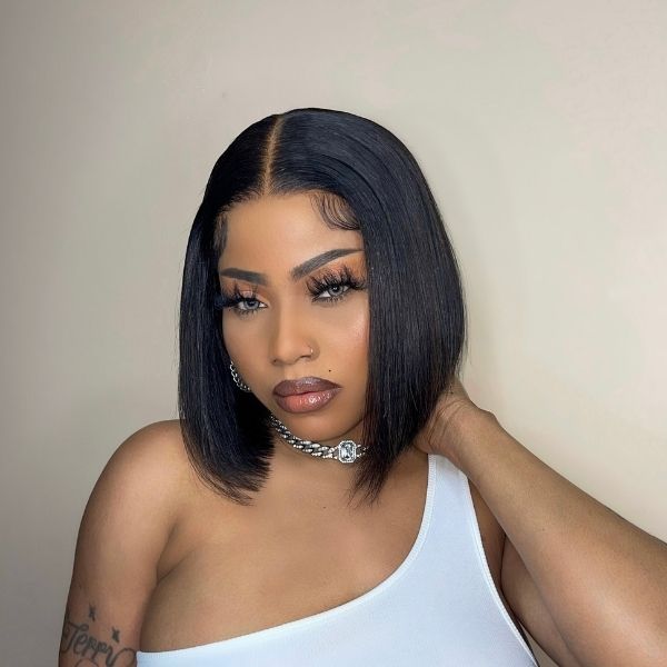 Middle Part Glueless Pre Plucked Easy & Daily Bob Wig | Minimalist Lace