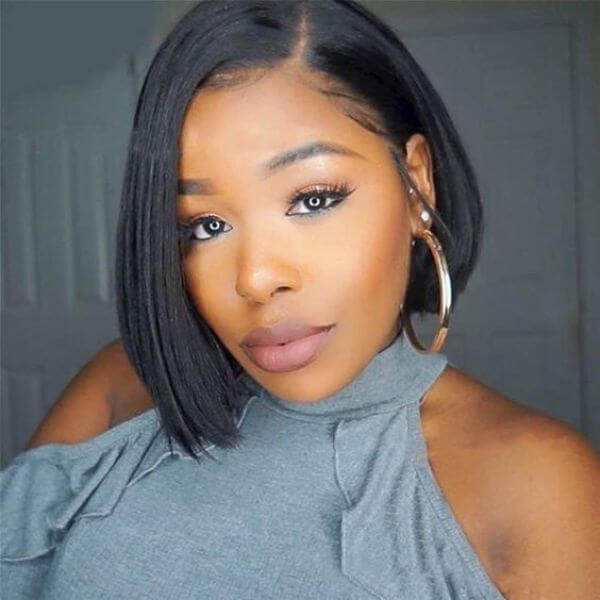 Luvmehair HD Lace Bob Wig Glueless Invisible Lace Wig Side Part Wig For Summer