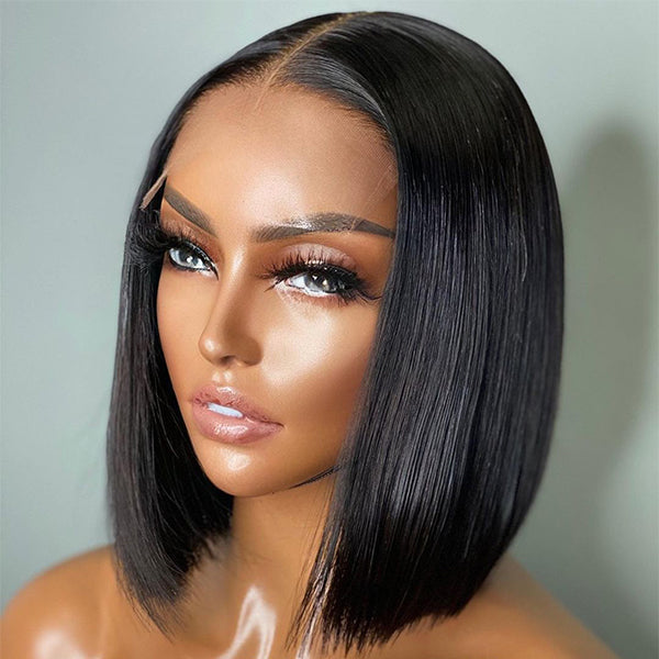 Glueless 5x5 Closure Undetectable HD Lace Silky Straight Human Hair Wigs