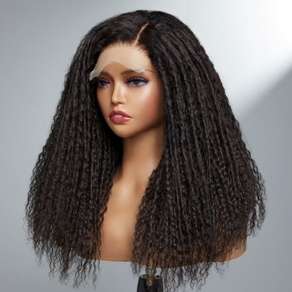LUVME TWIST | Dreadlock Style 5x5 Closure Lace Glueless Wig Side Part Long Wig 100% Human Hair