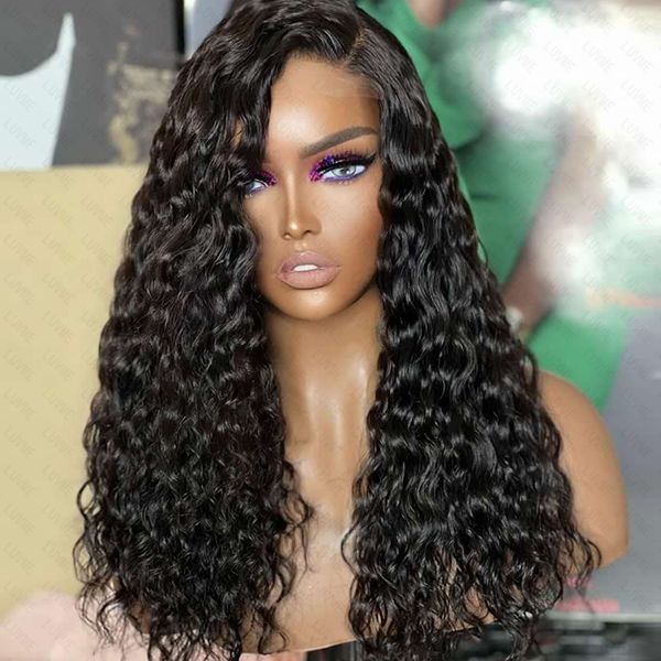 Shoulder-length Pre-plucked Glueless Bouncy Curls Minimalist Undetectable HD Lace Long Wig 100% Human Hair