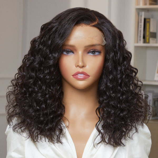 Office Vibe Shoulder Length Water Wave Undetectable Invisible Lace Wig